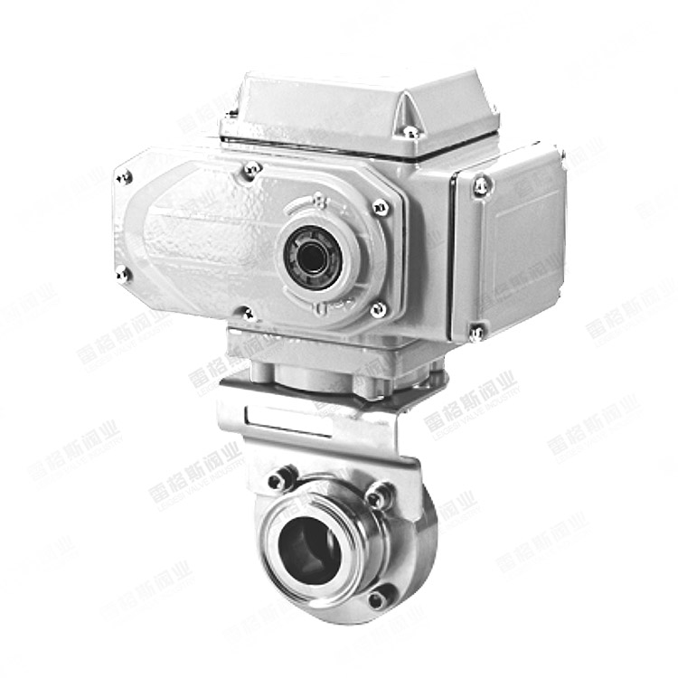Electric sanitary butterfly valve