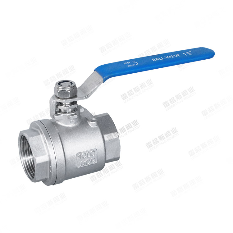 Manual two-piece ball valve