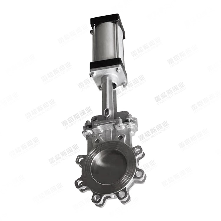 Pneumatic knife gate valve