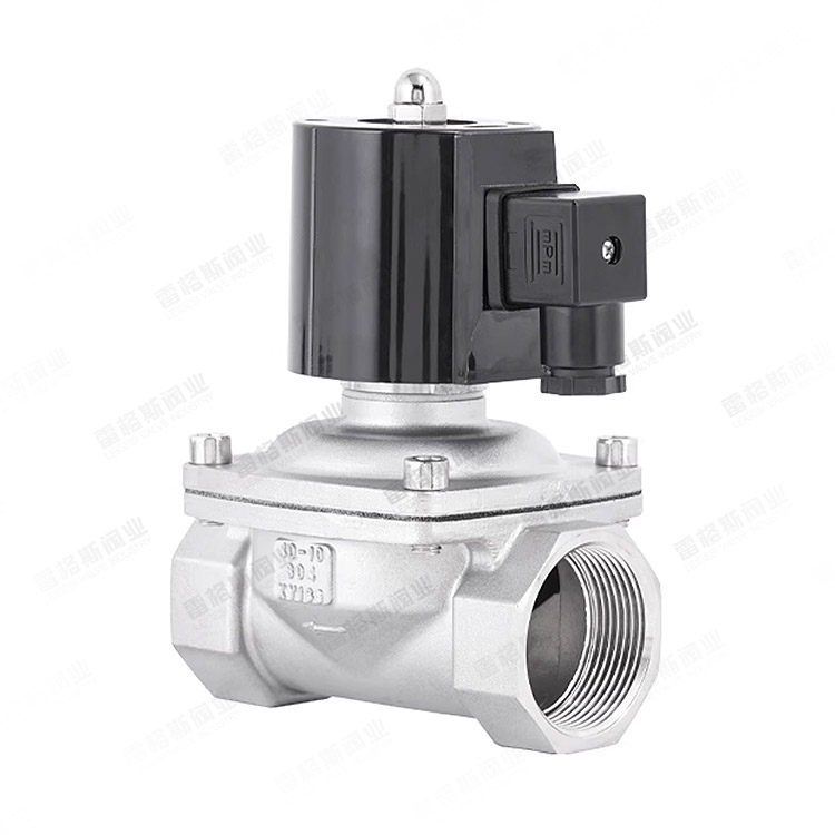 Internal thread fluid solenoid valve