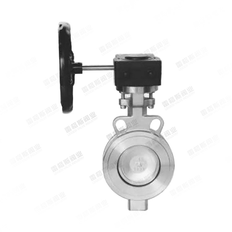 Manual high-performance butterfly valve
