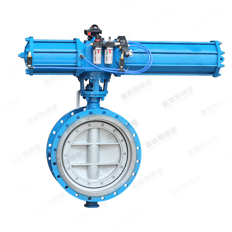 Plug-and-pull pneumatic flanged butterfly valve