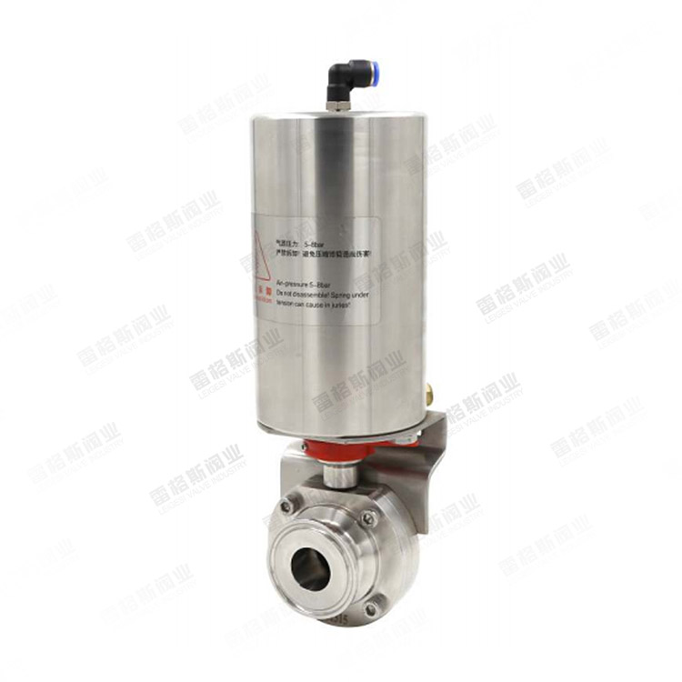 All-stainless steel pneumatic butterfly valve
