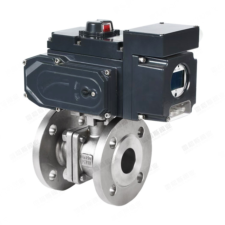 Regulating electric ball valve