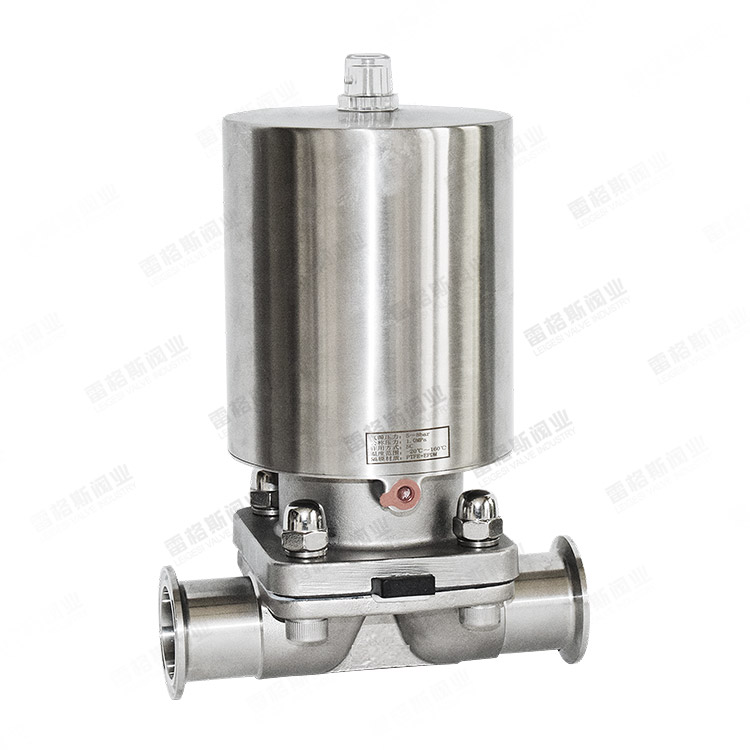 All-stainless steel pneumatic clamp diaphragm valve