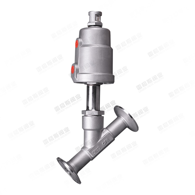 All-stainless steel clamp angle seat valve